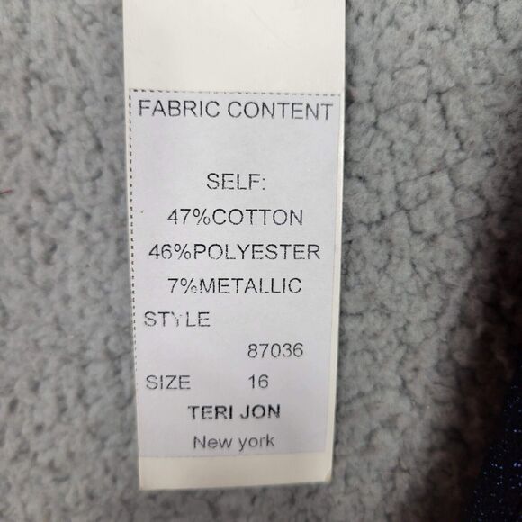 Rickie Freeman For Teri Jon Jacquard Off The Shoulder Gown Womens Size 16 - Picture 13 of 16